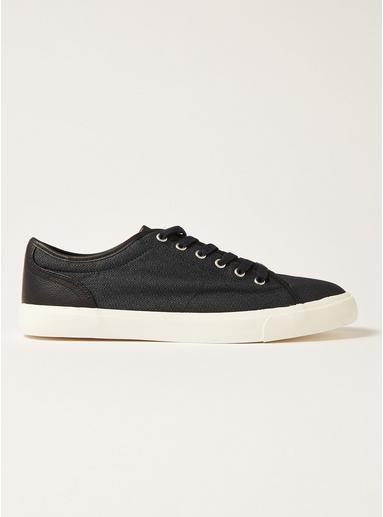 Topman Mens Navy Canvas Swiss Geo Print Sneakers