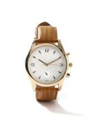 Topman Mens Brown Tan And Gold Look Leather Watch*