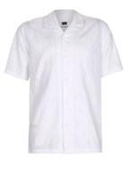 Topman Mens White Linen Short Sleeve Casual Shirt