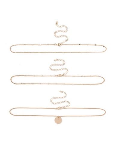 Topman Mens Gold Disc Choker*