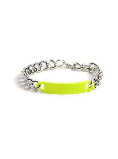 Topman Mens Yellow Neon Id Bracelet*