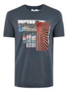 Topman Mens Navy 'speed' T-shirt