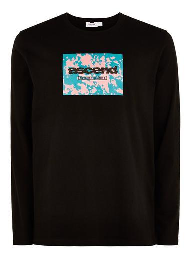 Topman Mens Black 'ascend' T-shirt