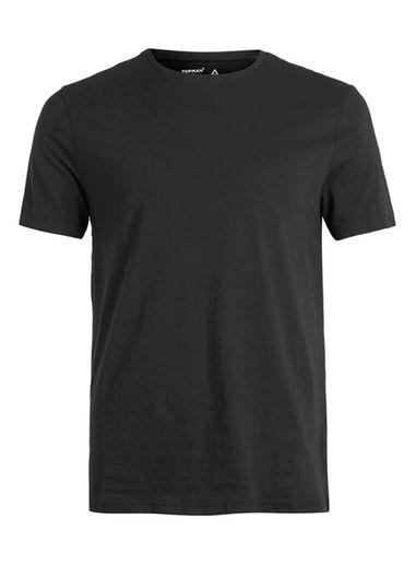 Topman Mens Black Slim Fit T-shirt