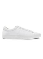 Topman Mens Fred Perry White Canvas And Leather Sneakers