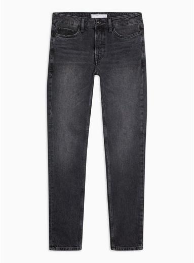 Topman Mens Considered Washed Black Stretch Skinny Jeans