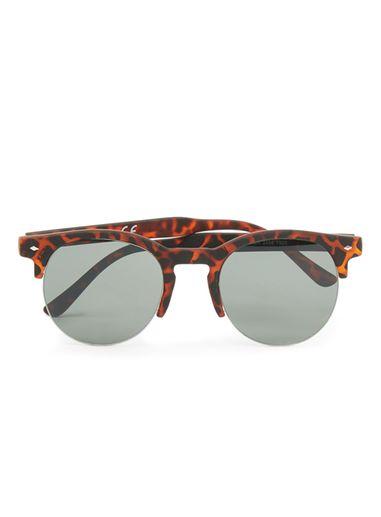 Topman Mens Brown Matt Tortoise Shell Sunglasses