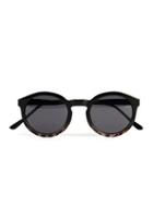 Topman Mens Multi Black And Grey Round Sunglasses