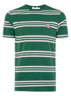 Topman Mens Multi Green Doughnut Stripe T-shirt