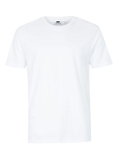 Topman Mens Black White Nibble Effect T-shirt