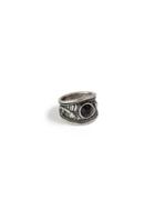 Topman Mens Black And Silver Snake Ring*
