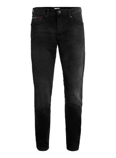 Topman Mens Hilfiger Denim Black Slim Jeans