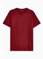 Topman Mens Red Nicce 'mercury' T-shirt
