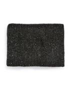 Topman Mens Grey Charcoal Ribbed Knitted Scarf