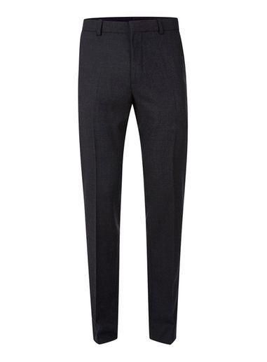 Topman Mens Blue Navy Warm Handle Skinny Fit Suit Pants