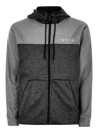 Topman Mens Grey Nicce's Gray 'presta' Hoodie