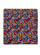 Topman Mens Multicoloured Floral Print Pocket Square