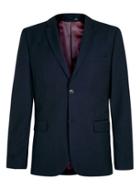Topman Mens Blue New Fit Navy Slim Fit Suit Jacket