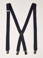 Topman Mens Navy Plain Suspenders