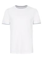 Topman Mens White Muscle Fit Ringer T-shirt