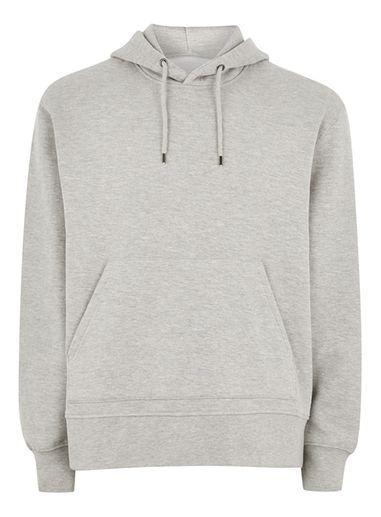 Topman Mens Grey Gray Overhead Hoodie
