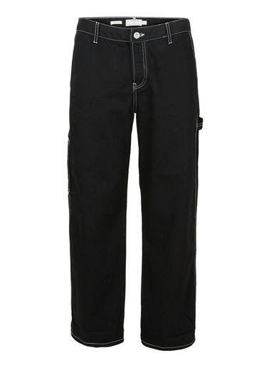 Topman Mens Black Carpenter Fit Jeans