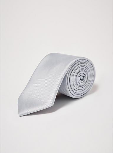 Topman Mens Grey Plain Gray Tie