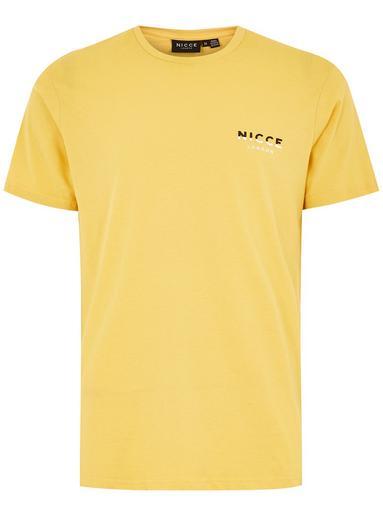 Topman Mens Nicce Yellow Split T-shirt