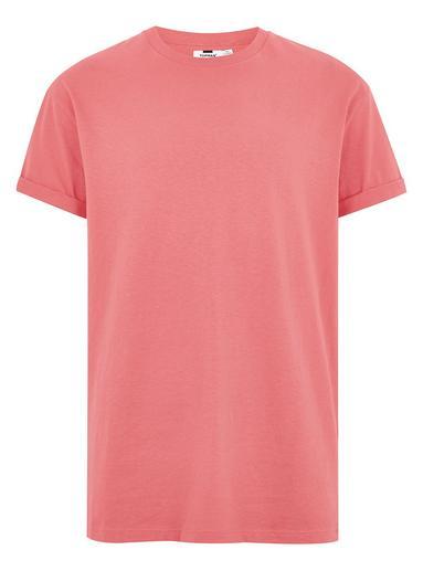 Topman Mens Pink Oversized Roller T-shirt