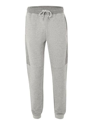 Topman Mens Grey Textured Panelled Skinny Joggers