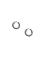Topman Mens Silver Thick Hoop Earrings*
