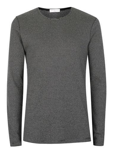 Topman Mens Selected Homme Grey Long Sleeve T-shirt