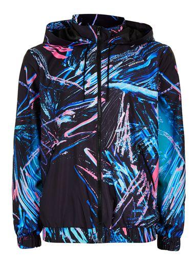 Topman Mens Blue Nasir Mazhar X Topman Black Scribble Print Hoodie