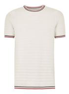 Topman Mens White Wide Ribbed Sweater
