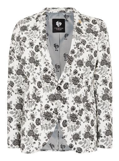 Topman Mens Twisted Tailor White 'picchu' Blazer