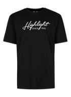 Topman Mens Embroidered Black Highlight T-shirt