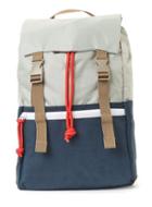 Topman Mens Blue And Light Grey Flat Top Backpack