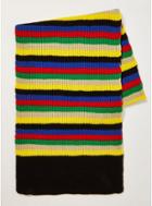 Topman Mens Bright Multi Stripe Knitted Scarf