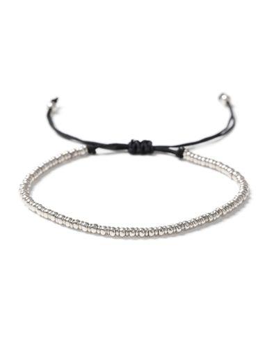 Topman Mens Silver Bead Bracelet*