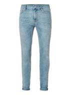 Topman Mens Light Wash Blue Spray On Skinny Jeans