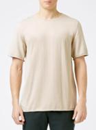 Topman Mens Brown Stone Crew Neck Knitted T-shirt