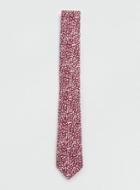 Topman Mens Red Smudge Print Tie