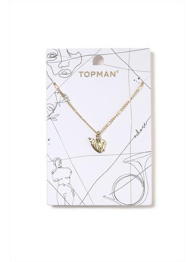 Topman Mens Gold Heart Necklace*