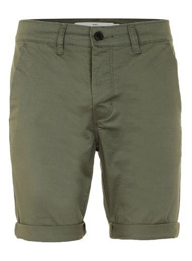 Topman Mens Khaki Chino Shorts