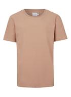 Topman Mens Brown Premium Camel Oxford Formal T-shirt