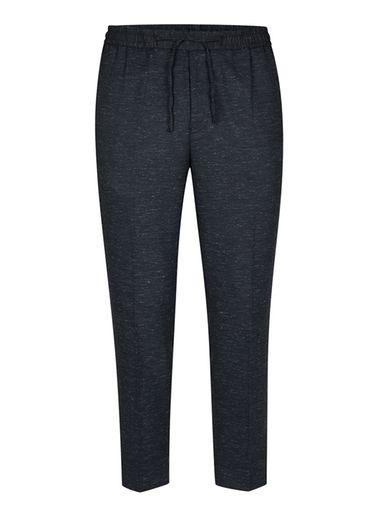 Topman Mens Blue Navy Smart Jogger Trousers