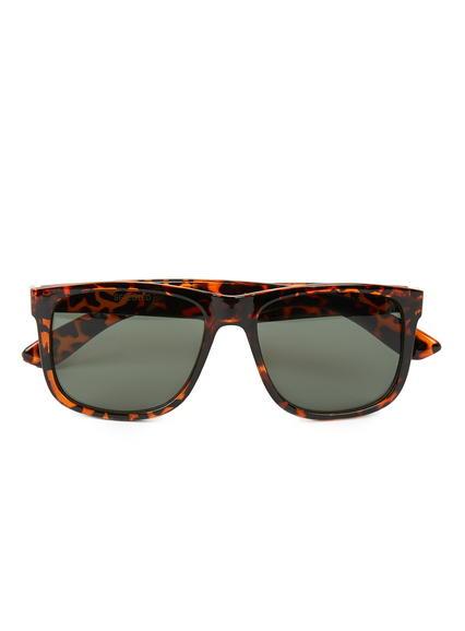 Topman Mens Brown Selected Homme Tortoiseshell Square Sunglasses