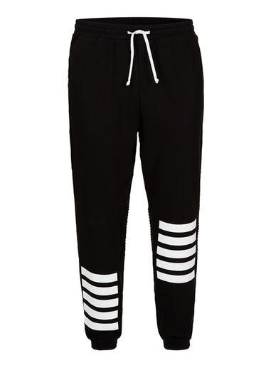 Topman Mens Aaa Black Stripe Joggers