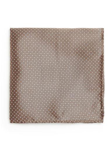 Topman Mens Brown Sand Polka Dot Pocket Square