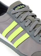 Topman Mens Adidas Neo Vs Jog Grey And Lime Green Sneakers
